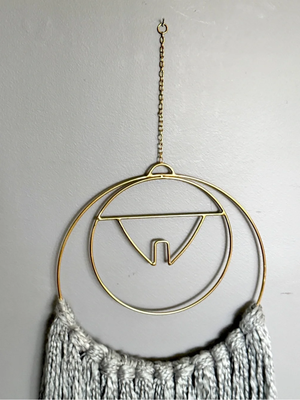 Fluffy Gray Soft Dreamcatcher Gold Celestial Urban Outfitters Wall Decor Boho